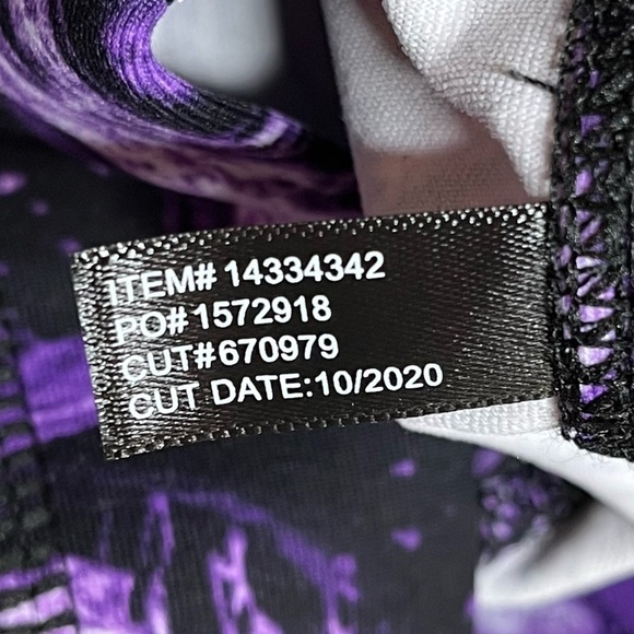 TORRID Sports Bra Purple Marble Long Line - Picture 4 of 5